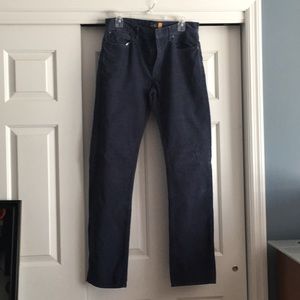 J. Crew Slim Straight Corduroy Light Navy